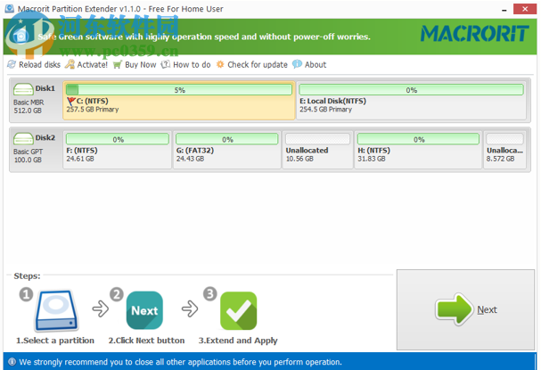 分區(qū)拓展器(Macrorit Partition Extender) 1.4.3 破解版