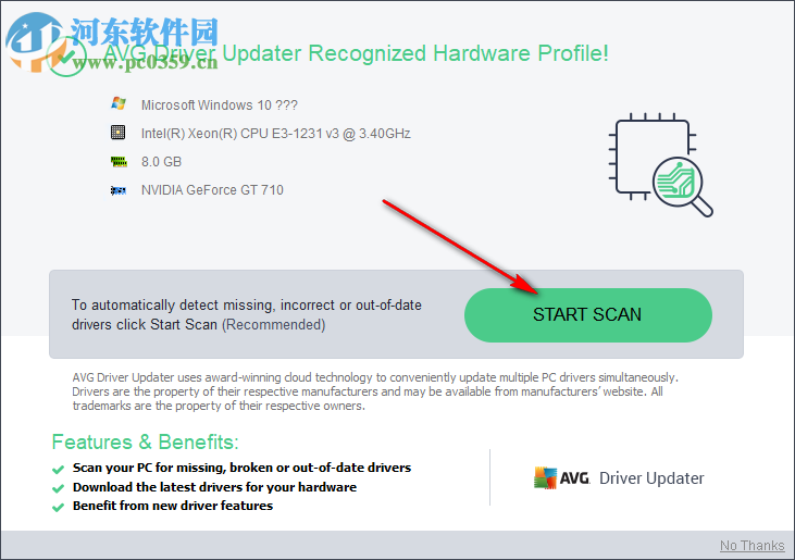 AVG Driver Updater(硬件驅(qū)動(dòng)更新軟件) 2.5 官方版