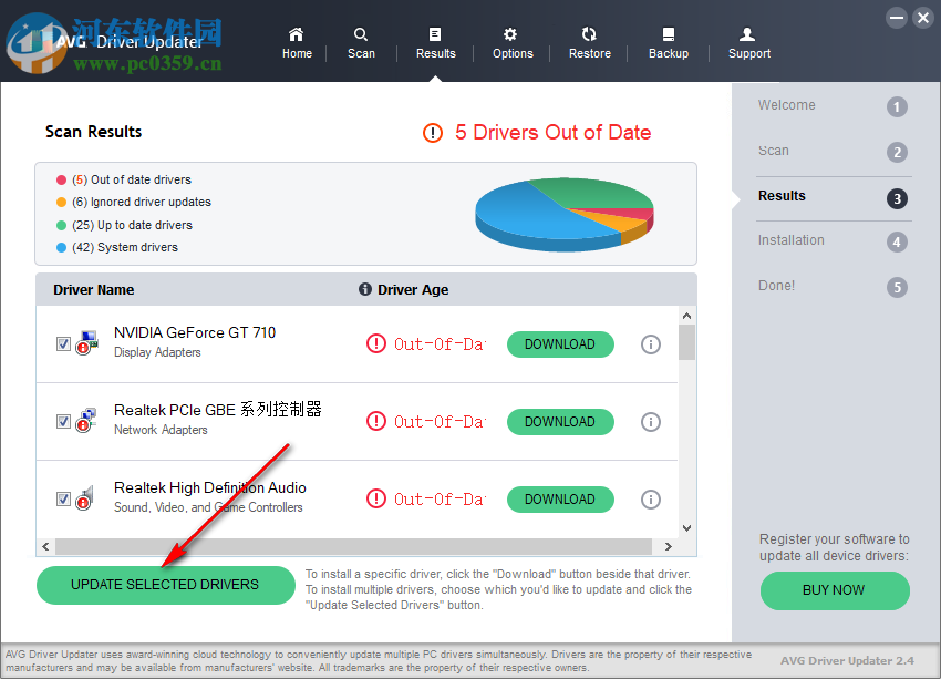 AVG Driver Updater(硬件驅(qū)動(dòng)更新軟件) 2.5 官方版