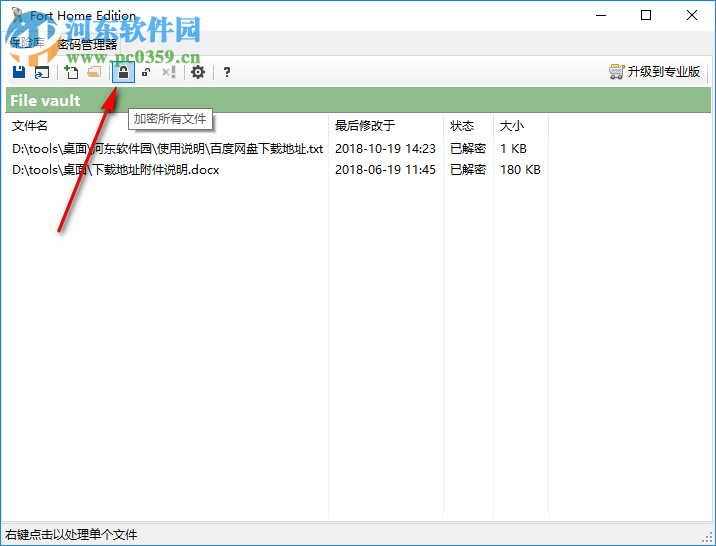 Fort Home Edition(文件密碼管理軟件) 5.0.0.0 中文版