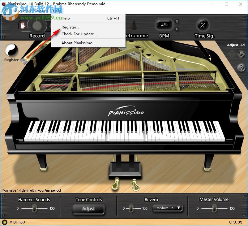 Acoustica Pianissimo(電腦模擬三角鋼琴軟件) 1.013 破解版