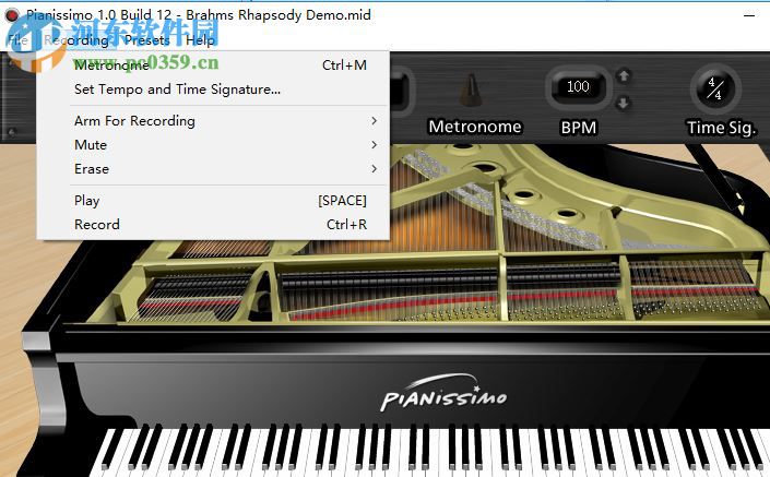 Acoustica Pianissimo(電腦模擬三角鋼琴軟件) 1.013 破解版