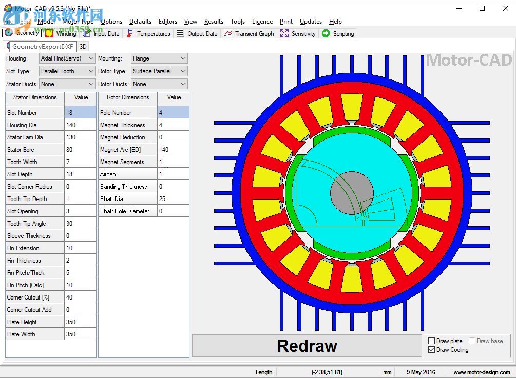 Motor CAD(電機(jī)熱設(shè)計分析軟件)