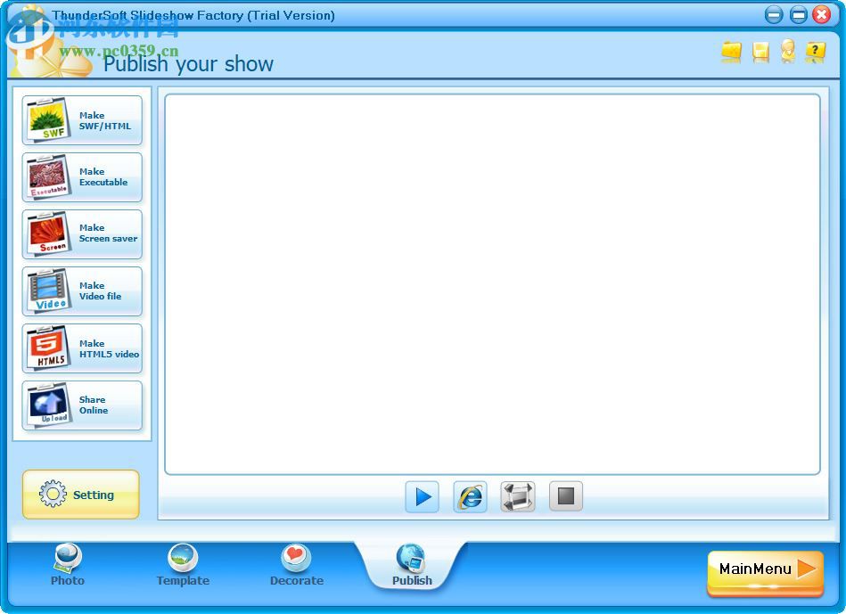 ThunderSoft Slideshow Factory 4.5.0 官方版