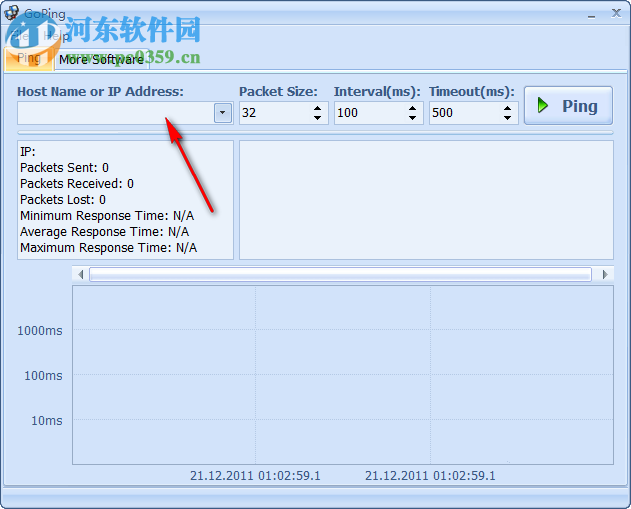 GoPing(圖形化的ping測試工具) 1.0 綠色版