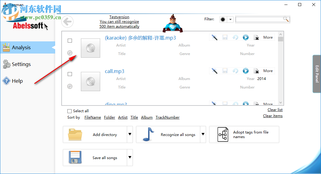 mp3標簽批量修改器(Abelssoft Tagman) 2019.5 官方版