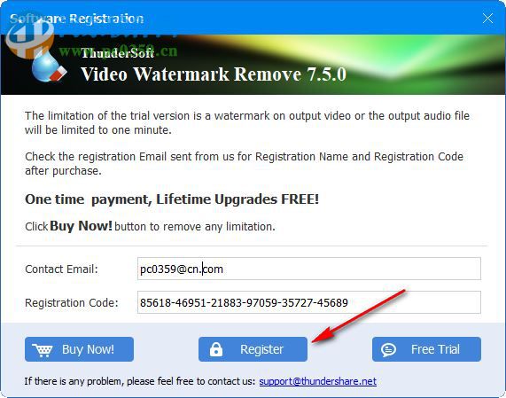 ThunderSoft Video Watermark Remove(視頻水印去除軟件) 7.5.0 免費版