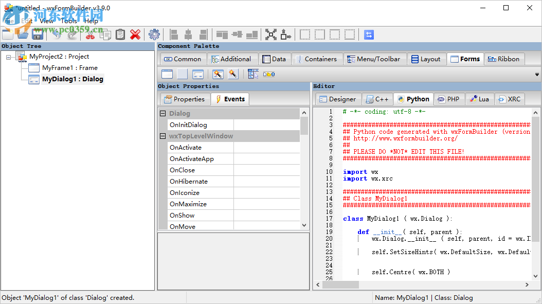 wxFormBuilder(界面編輯設(shè)計(jì)工具) 3.9 免費(fèi)版