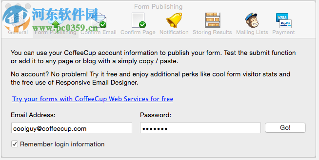 CoffeeCup Web Form Builder(網頁表單制作工具) 2.9.5525 免費版