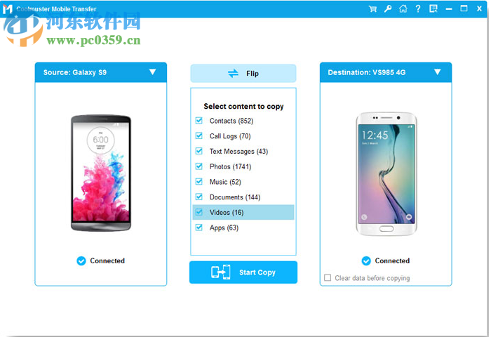 Coolmuster Mobile Transfer(手機(jī)數(shù)據(jù)轉(zhuǎn)移工具) 2.0.7.6 官方版