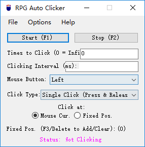RPG Auto Clicker(鼠標(biāo)自動(dòng)點(diǎn)擊器) 5.0.1.0 免費(fèi)版