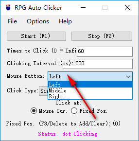 RPG Auto Clicker(鼠標(biāo)自動(dòng)點(diǎn)擊器) 5.0.1.0 免費(fèi)版