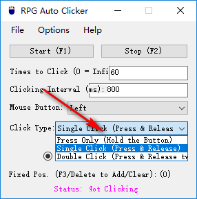 RPG Auto Clicker(鼠標(biāo)自動(dòng)點(diǎn)擊器) 5.0.1.0 免費(fèi)版