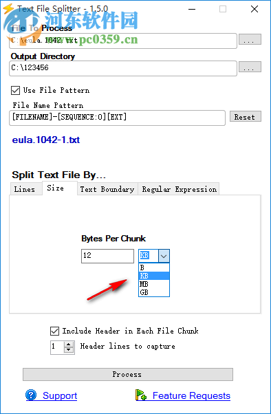 Text File Splitter(文件分割工具) 1.5.0 免費版