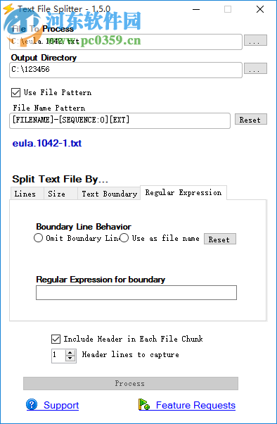 Text File Splitter(文件分割工具) 1.5.0 免費版