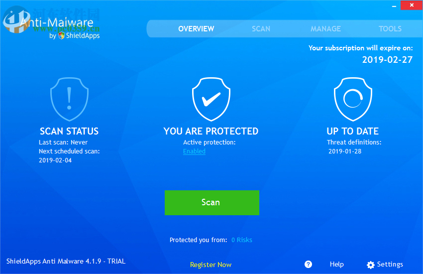 ShieldApps Anti-Malware(反惡意安全軟件) 4.1.9 官方版