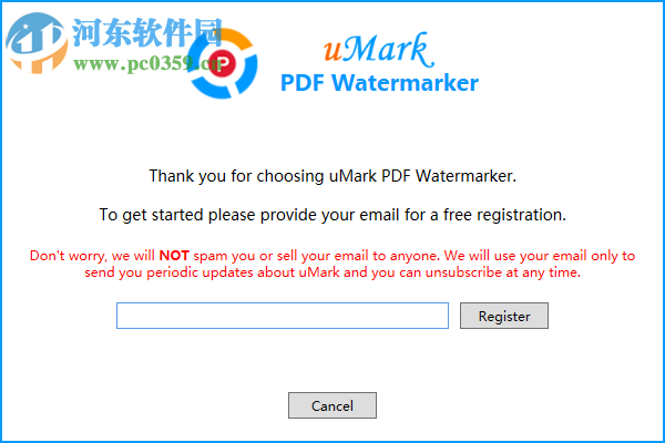 uMark PDF Watermarker(PDF加水印軟件) 1.0 免費(fèi)版