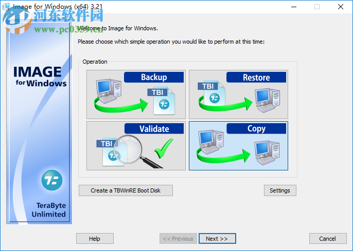 TeraByte Drive lmage Backup(<a href=http://www.stslhw.cn/zt/systembackup/ target=_blank class=infotextkey>系統(tǒng)備份還原</a>工具) 3.21 免費(fèi)版