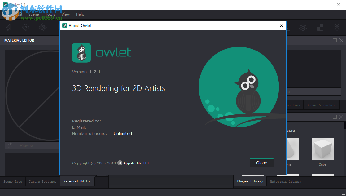 Appsforlife Owlet(3D設(shè)計(jì)渲染工具) 1.7.1 破解版