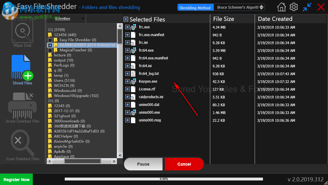 Easy File Shredder(文件粉碎機(jī)) 2.0.2019.312 免費(fèi)版