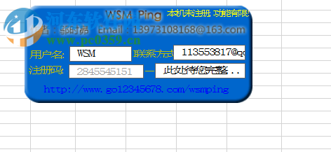 WSM批量Ping(ForExcel) 1.42 免費(fèi)版