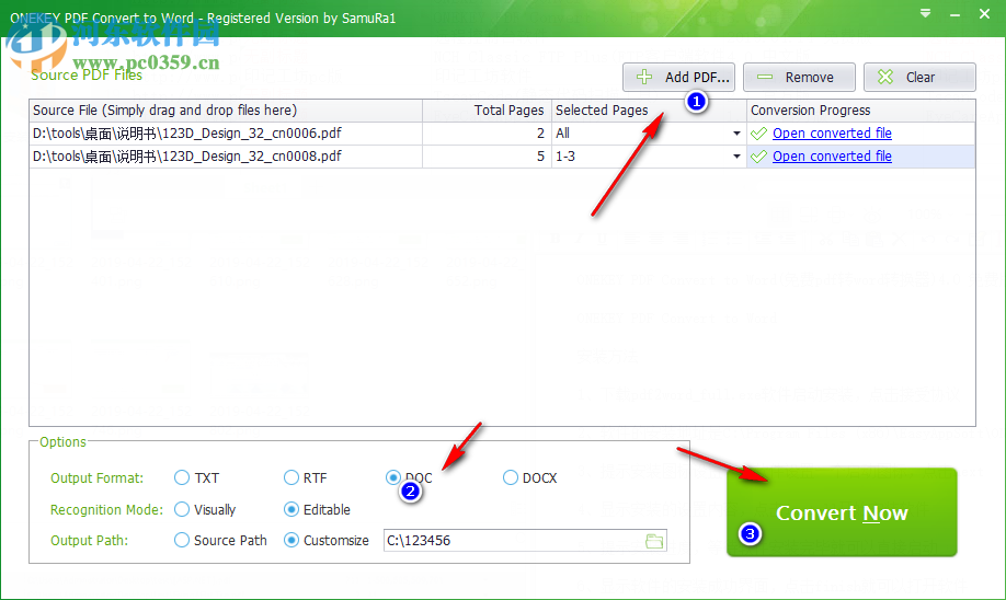 ONEKEY PDF Convert to Word(免費(fèi)pdf轉(zhuǎn)word轉(zhuǎn)換器) 4.0 免費(fèi)版