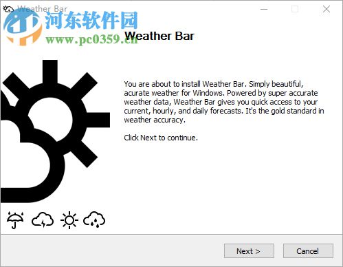 Weather Bar(桌面天氣預(yù)報軟件) 2.0.0.2 官方版