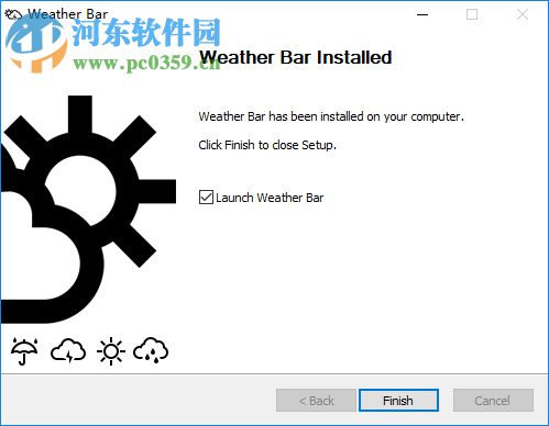 Weather Bar(桌面天氣預(yù)報軟件) 2.0.0.2 官方版