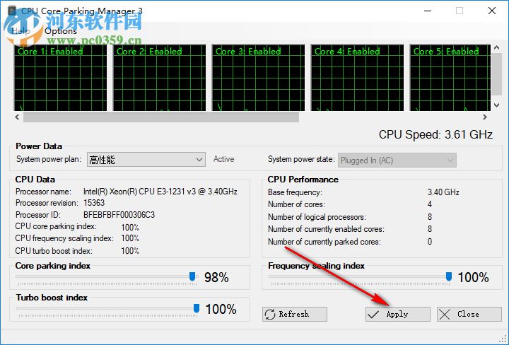 Cpu Core Parking Manager 3(CPU核心掛起調(diào)頻工具) 3.0.1.1 綠色版