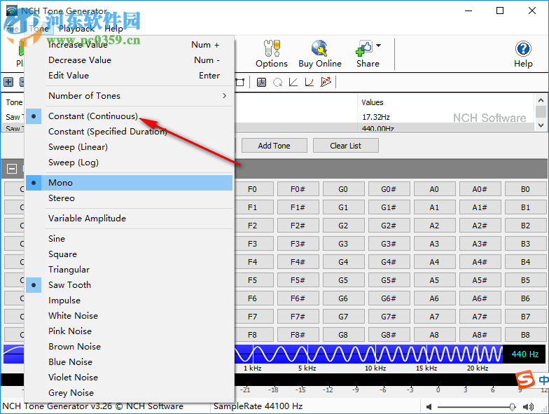 NCH Tone Generator(音調(diào)發(fā)生器) 3.26 官方版