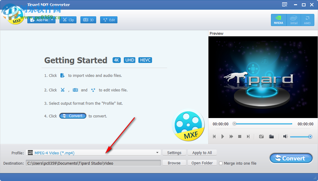 Tipard MXF Converter 9.2.20 免費(fèi)版