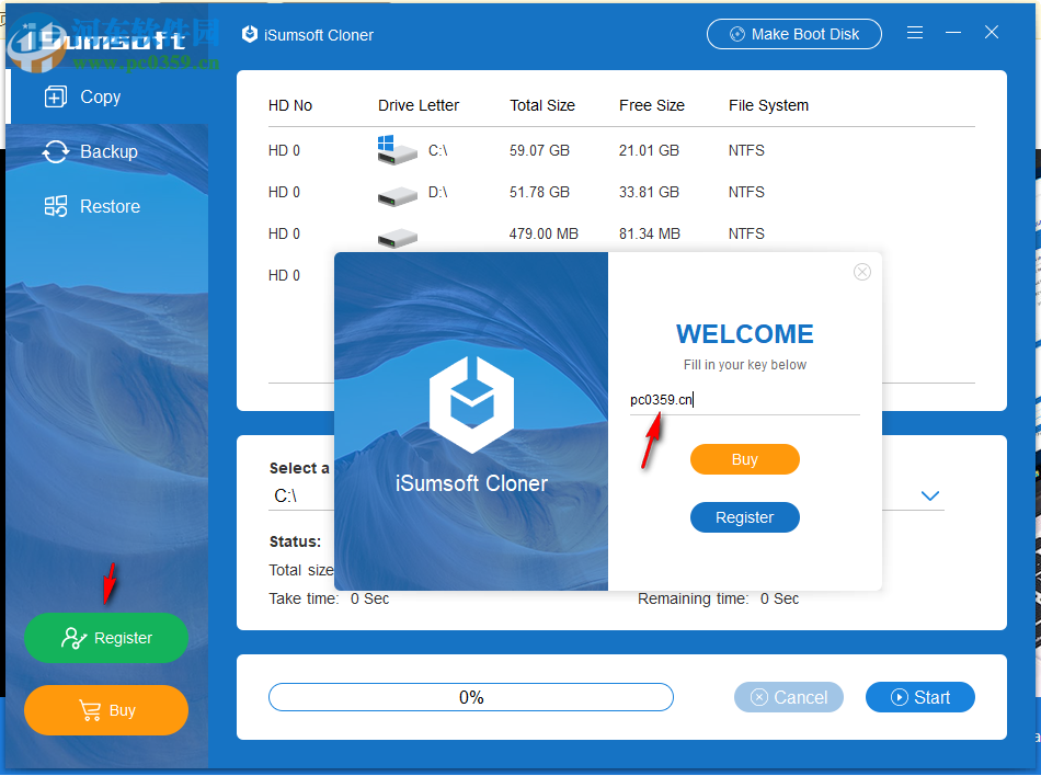 iSumsoft Cloner(系統(tǒng)分區(qū)備份軟件) 3.1.1 免費版