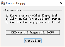 Create Floppy(移動<a href=http://www.stslhw.cn/s/huaidaoxiufu/ target=_blank class=infotextkey>硬盤壞道</a>修復(fù)軟件) 1.0 綠色版