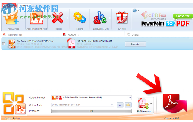 FoxPDF PPTX to PDF Converter(PPT轉PDF轉換器) 3.0 官方版