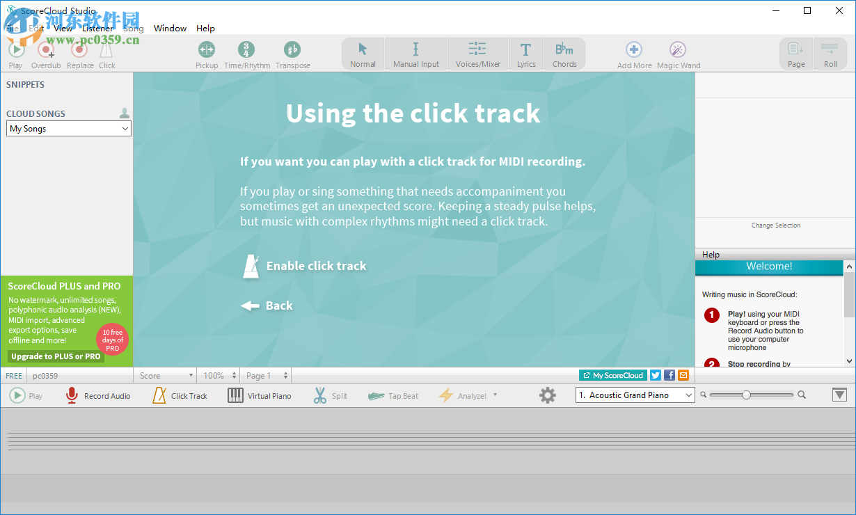 ScoreCloud(聽聲作曲軟件) 4.3.2 官方版