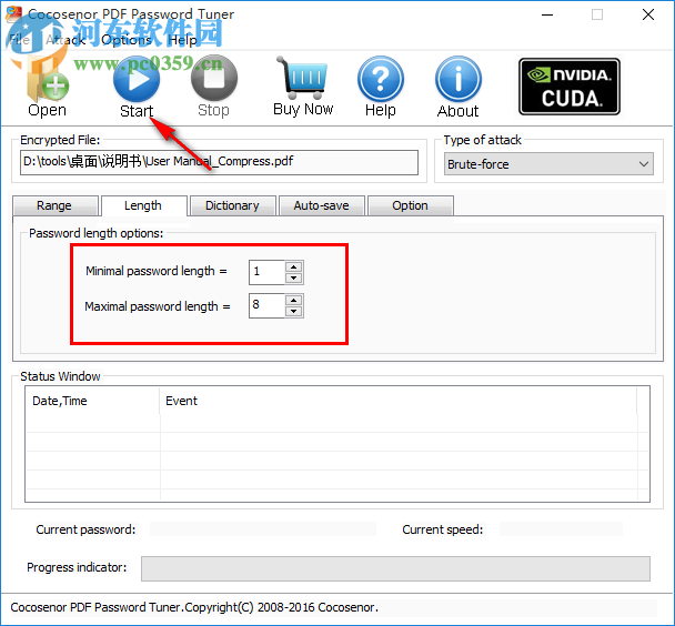 Cocosenor PDF Password Tuner(PDF密碼恢復(fù)工具) 3.1.0 官方版