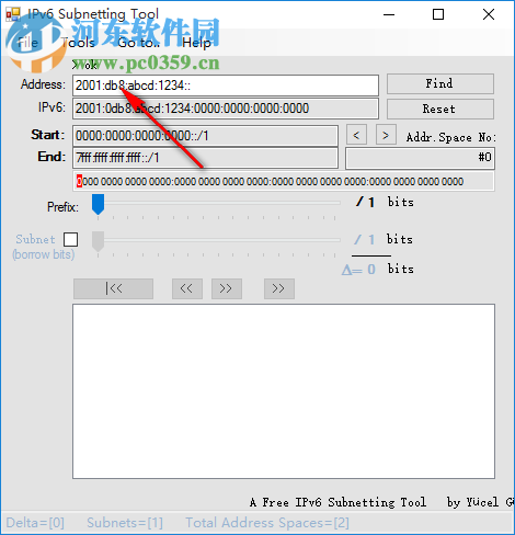 IPV6子網(wǎng)掩碼計(jì)算器(IPv6 Subnetting Tool) 1.9.0.2 免費(fèi)版