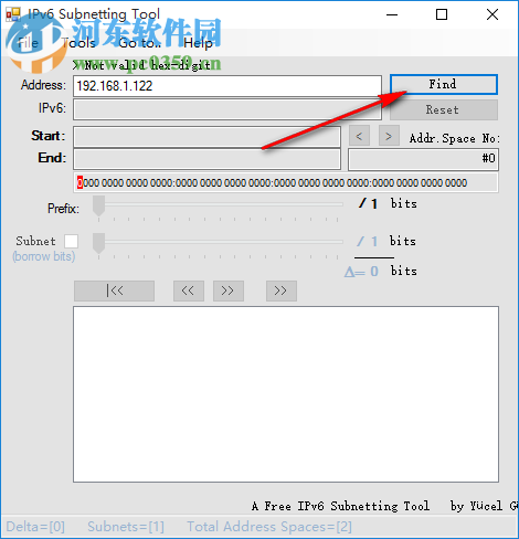 IPV6子網(wǎng)掩碼計(jì)算器(IPv6 Subnetting Tool) 1.9.0.2 免費(fèi)版