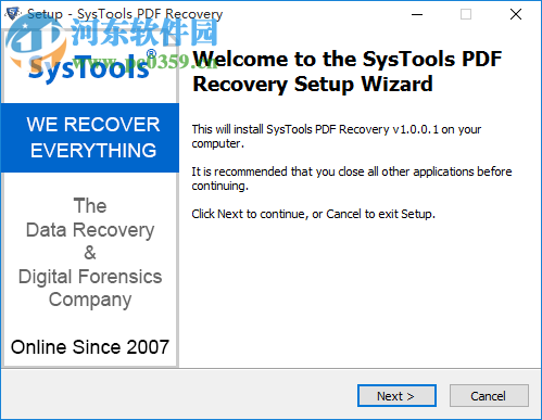 SysTools PDF Recovery(PDF修復軟件) 1.0.0.1 官方版