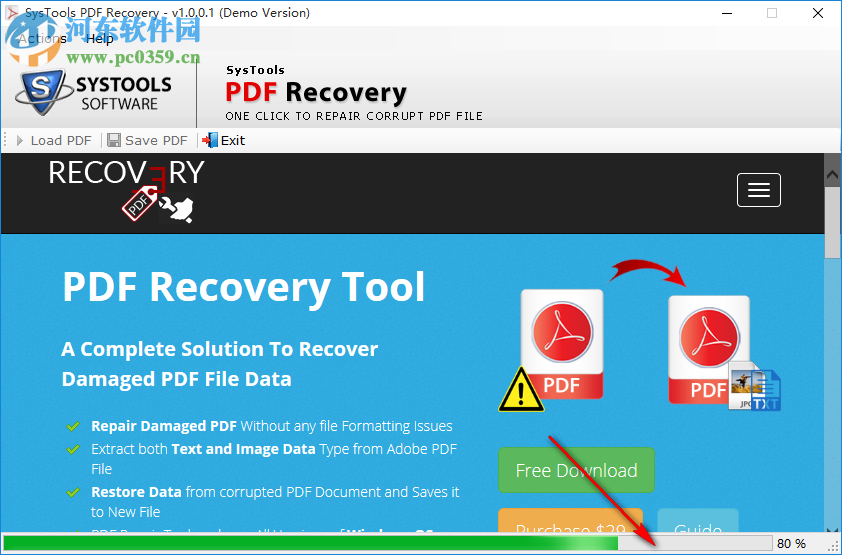 SysTools PDF Recovery(PDF修復軟件) 1.0.0.1 官方版