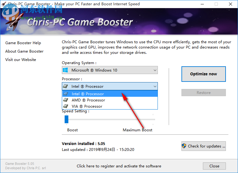 Chris-PC Game Booster(游戲性能提升軟件) 5.05 免費版