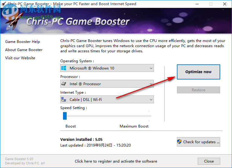 Chris-PC Game Booster(游戲性能提升軟件) 5.05 免費版