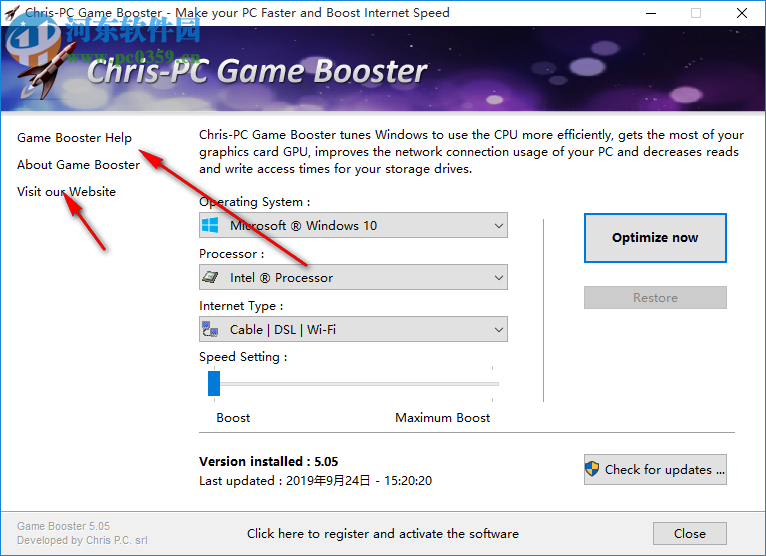 Chris-PC Game Booster(游戲性能提升軟件) 5.05 免費版