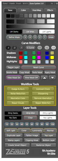 Zone System Express Panel