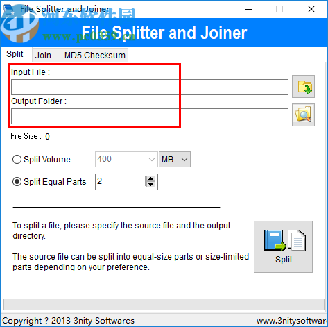 File Splitter and Joiner(文件分割合并工具)