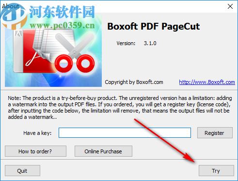 Boxoft PDF PageCut(PDF分割工具)