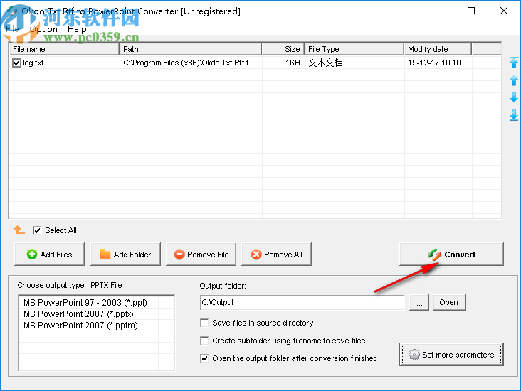 Okdo Txt Rtf to PowerPoint Converter