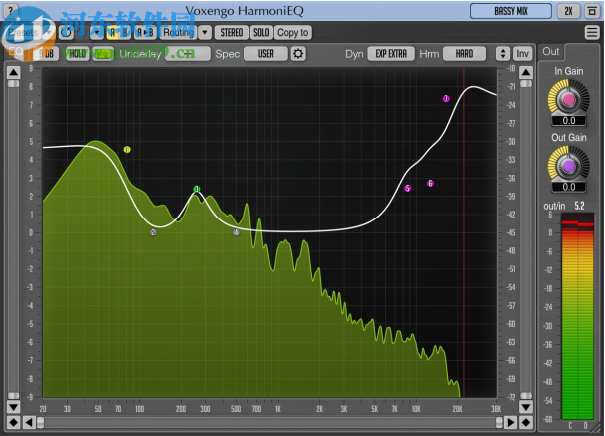 Voxengo HarmoniEQ(音頻均衡器)