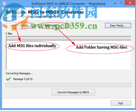 SoftSpire MSG to MBOX Converter(MSG轉(zhuǎn)MBOX工具)