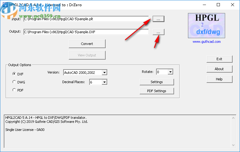 Guthcad HPGL2CAD 2020下載